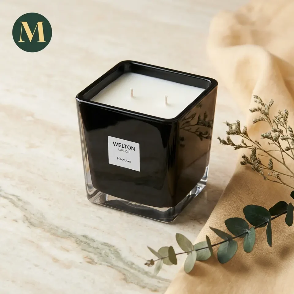 Голяма Луксозна Свещ Welton London „Himalaya“ (Цитрусов чай и Кедър) | 1.2kg