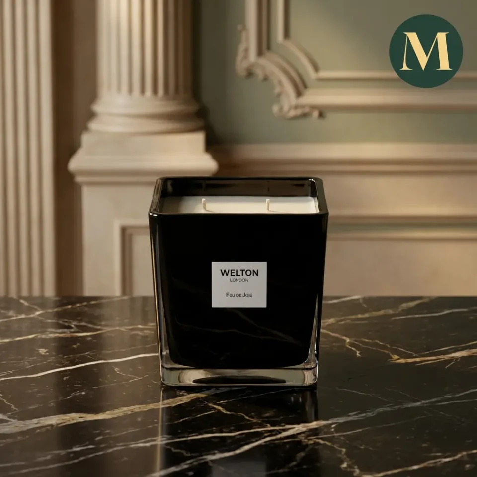 Луксозна Свещ Welton London – “Feu De Joie” (Бял Кехлибар и Огън) | 170 g & 1.2 kg – снимка 2