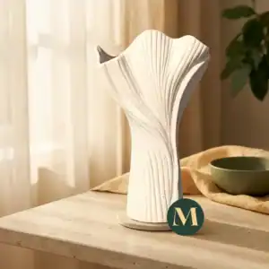Артистична керамична ваза Morning Lily – снимка 2