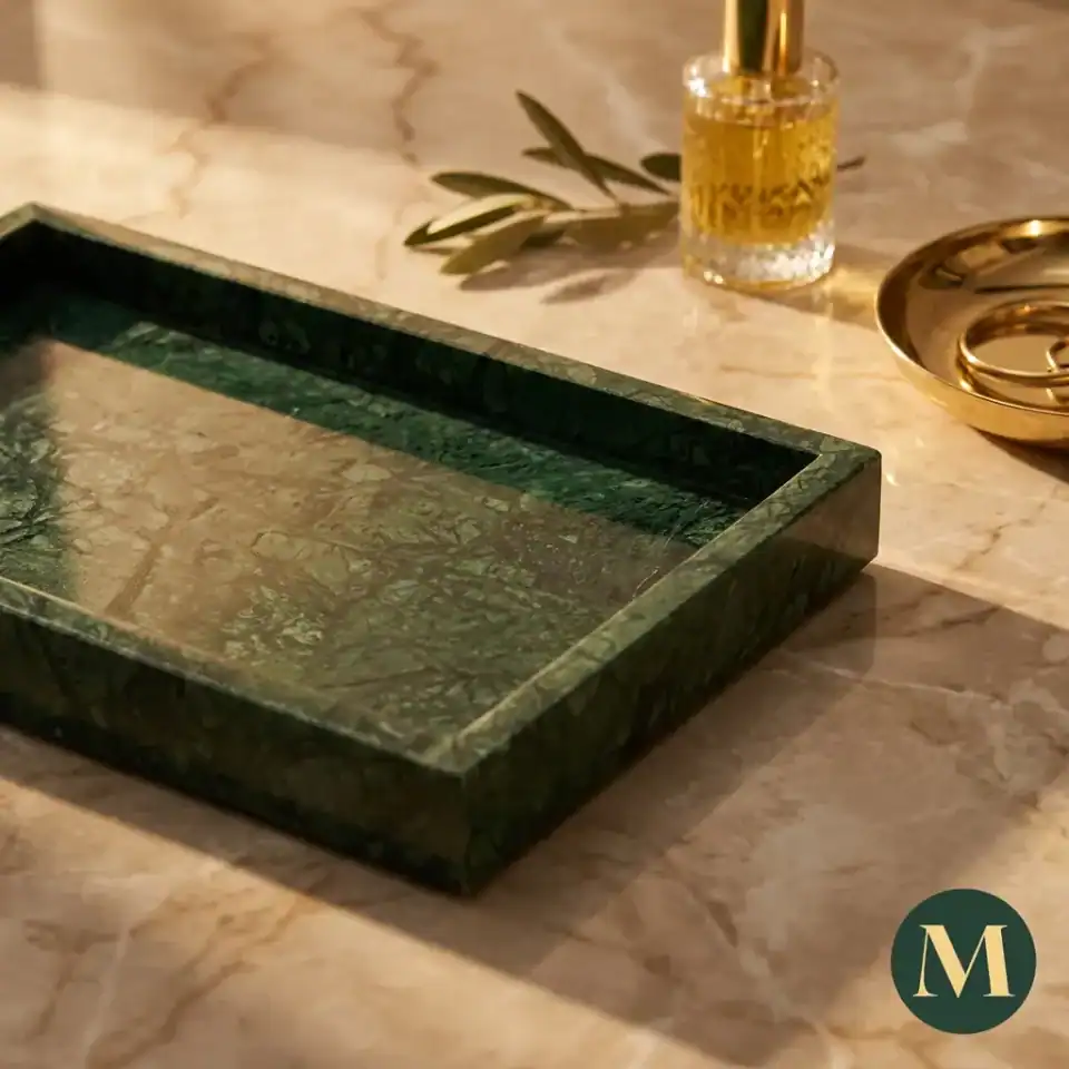 Луксозен Мраморен Поднос „Emerald Touch Tray“