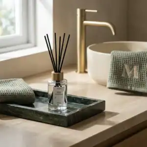 Луксозен Мраморен Поднос Noir Vanity Tray – снимка 3