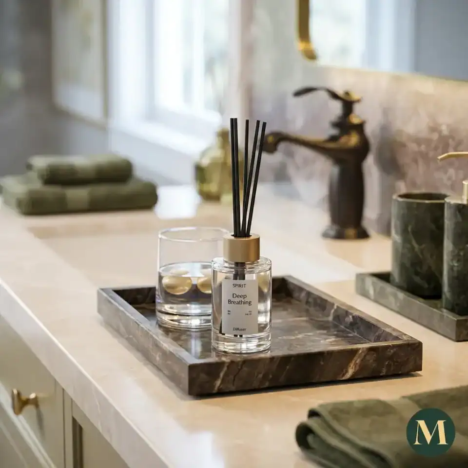 Луксозен Мраморен Поднос “Noir Vanity Tray”