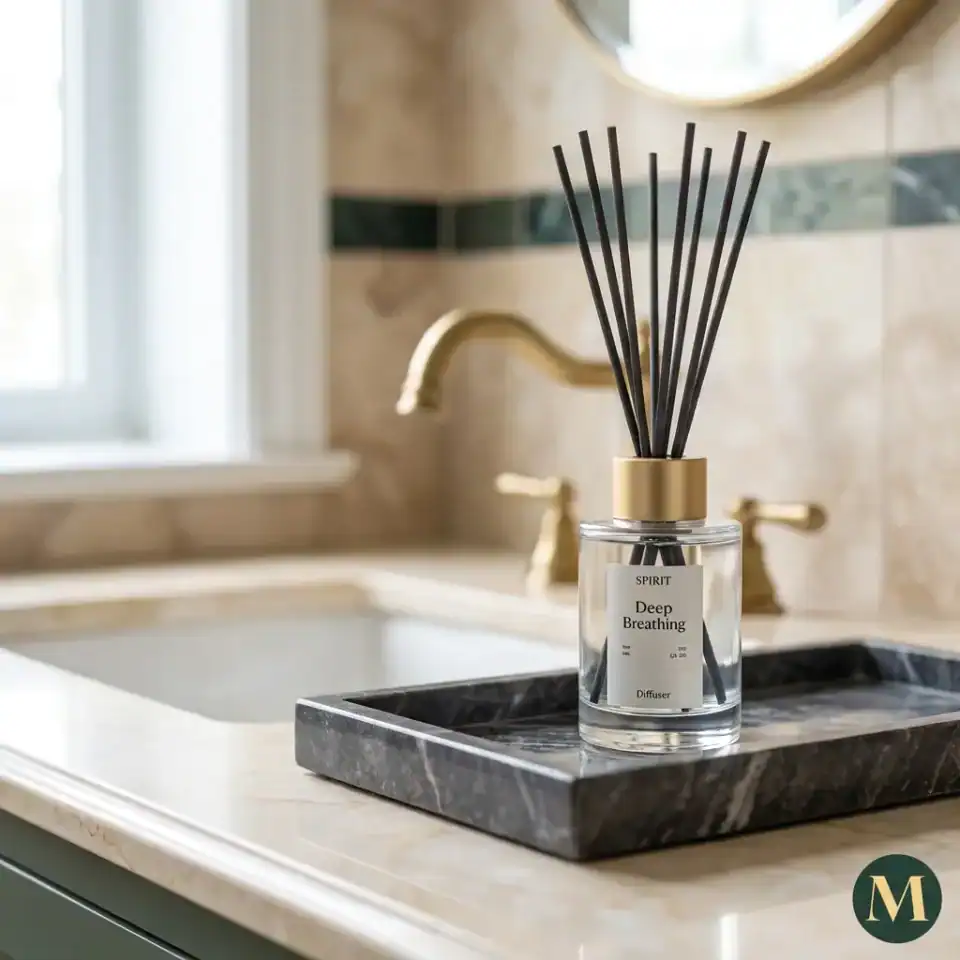 Луксозен Мраморен Поднос Noir Vanity Tray – снимка 2