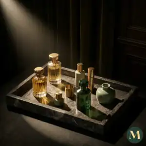Луксозен Мраморен Поднос Noir Vanity Tray – снимка 9