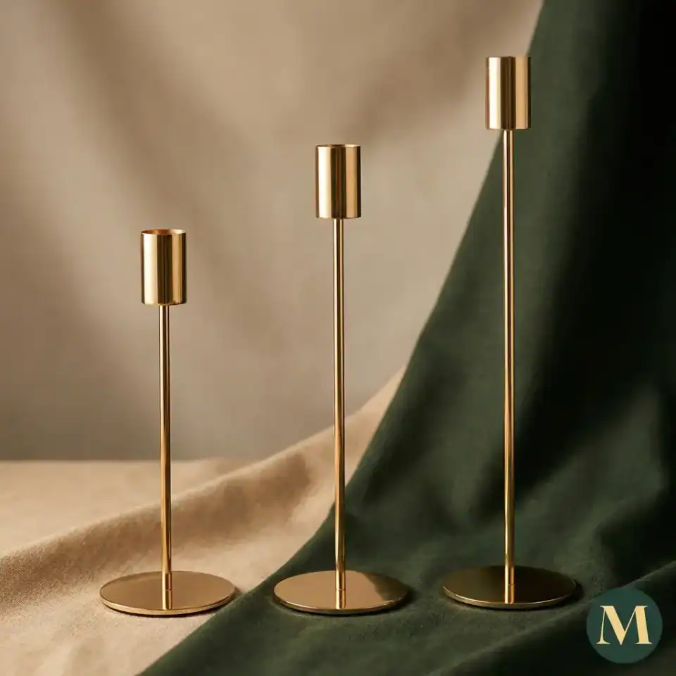 Луксозен Комплект Златни Свещници “Gold Glow Set”
