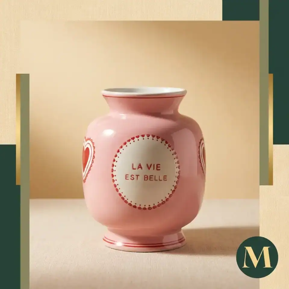 Керамична Мини Ваза Blush Rose Vase – снимка 2