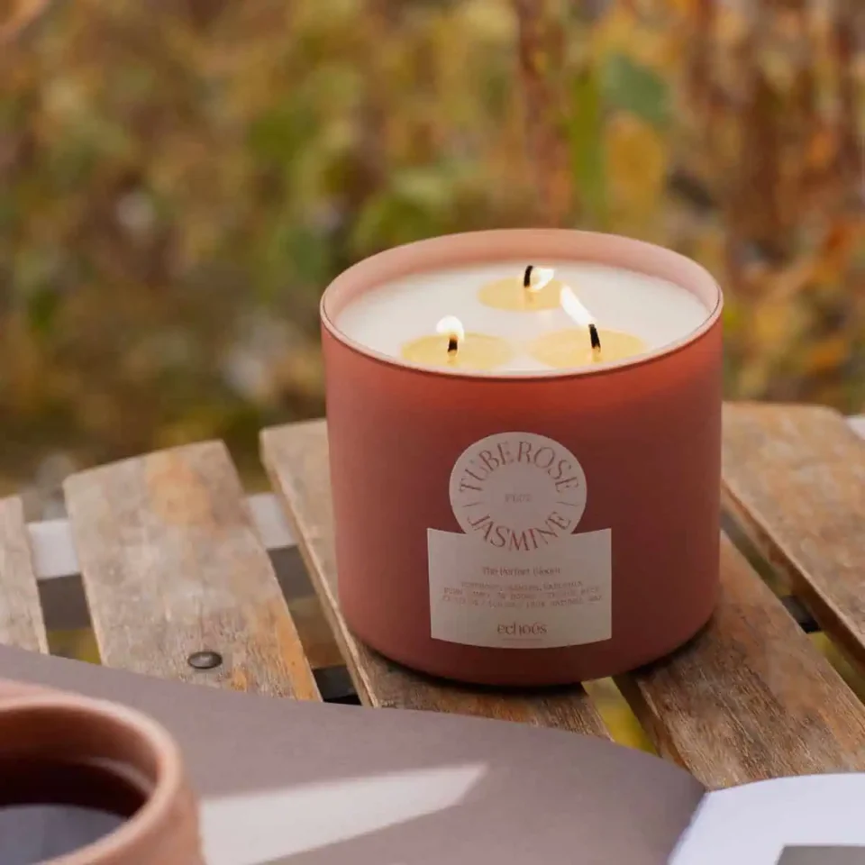 Ароматна Свещ Tuberose & Jasmine | Feed Your Soul – снимка 2