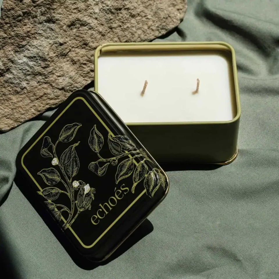Ароматна свещ в метална кутийка ,,Basil & Green Tea" | 200 g