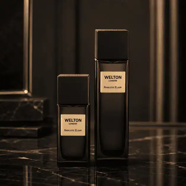 Нишов Парфюм WELTON LONDON – Narcotic Elixir Extrait de Parfum (Кожа, Шафран и Роза) – снимка 2