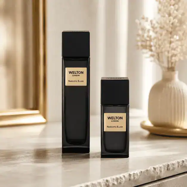 Нишов Парфюм WELTON LONDON „Narcotic Elixir“ Extrait de Parfum (Кожа, Шафран и Роза)