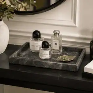Луксозен Мраморен Поднос Noir Vanity Tray – снимка 7