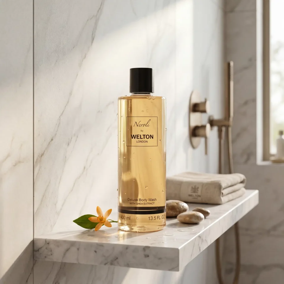 Подхранващ Душ Гел Welton London „Neroli“ (Нероли, Портокалов цвят и Екстракт от шеа) | 400ml