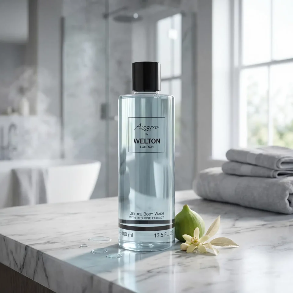 Подхранващ Душ Гел Welton London „Azzurro“ (Сладка смокиня, Цитруси и Чаени листа) | 400ml