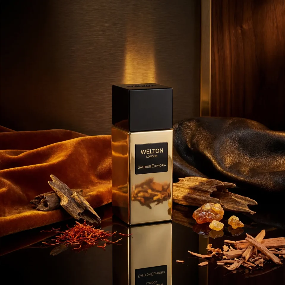 Нишов Парфюм WELTON LONDON „Saffron Euphoria“ Golden Elixir Extrait de Parfum (Шафран, Кожен акорд, Роза и Уд) | Limited Exclusive Edition