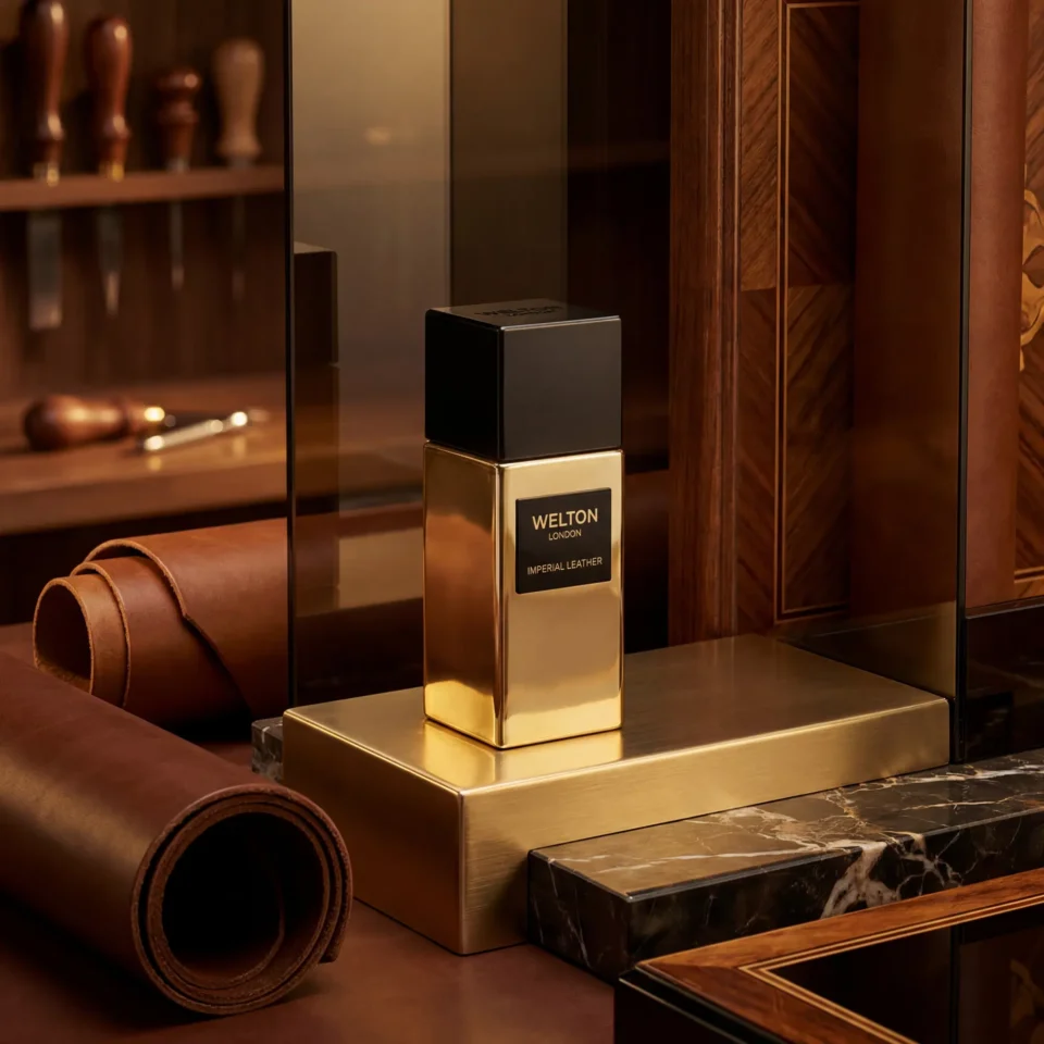 Нишов Парфюм WELTON LONDON „Imperial Leather“ Golden Elixir Extrait de Parfum (Кожа и Уд, Кафява захар, Шафран и Розмарин) | Limited Exclusive Edition