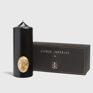 Свещ Пилар Trudon – Imperial Pillar Candle (Императорски Поклон: Монументална Релефна Камея с Лика на Наполеон) – снимка 7