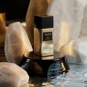 Нишов Парфюм WELTON LONDON – Ambra Innamorata Golden Elixir Extrait de Parfum (Амбра, Морска сол, Дъб и Печен там – снимка 2