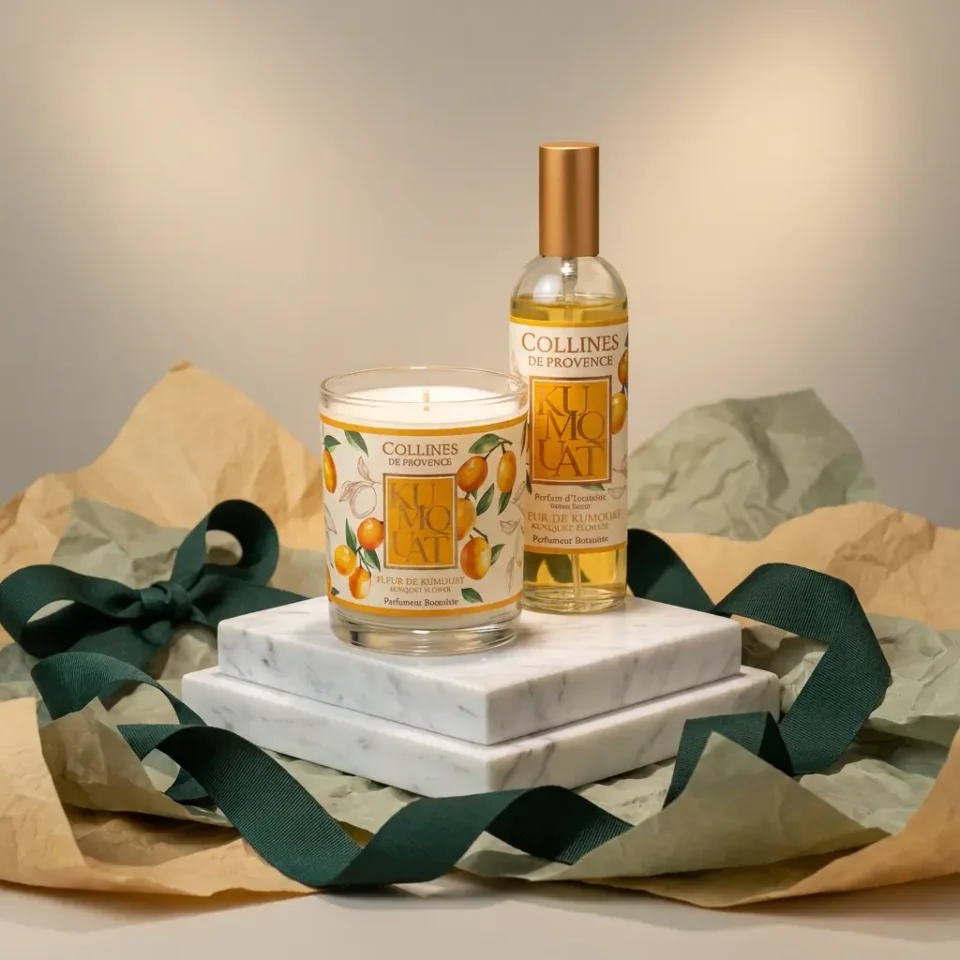 Kumquat Golden Citrus Ritual: Луксозен ароматен сет със свещ и спрей за стая | -50%