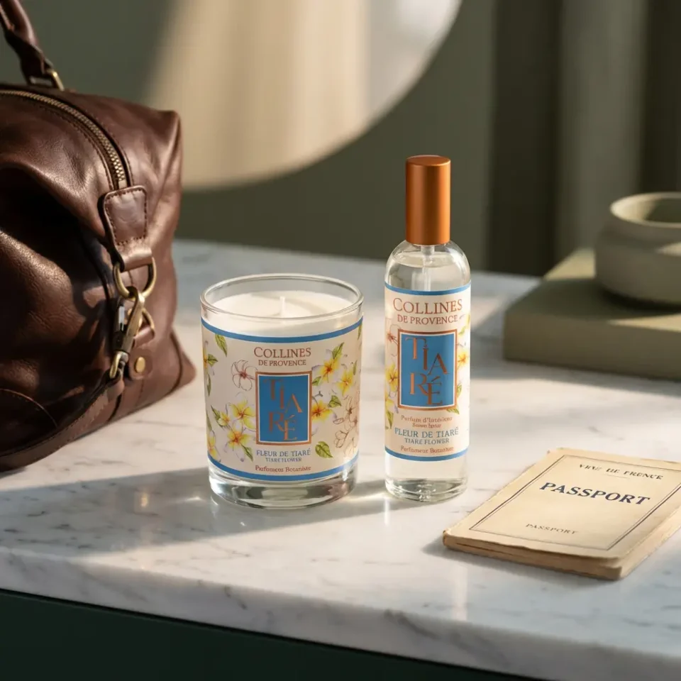 Island Tiaré Sunset Ritual: Луксозен ароматен сет със свещ и спрей за стая | -50%