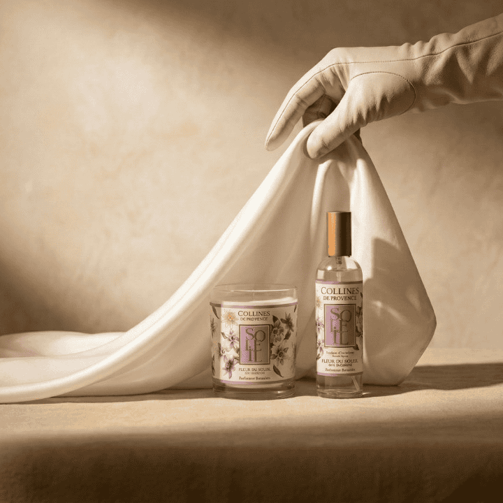 Soleil Sun Blossom Ritual: Луксозен ароматен сет със свещ и спрей за стая | -50%