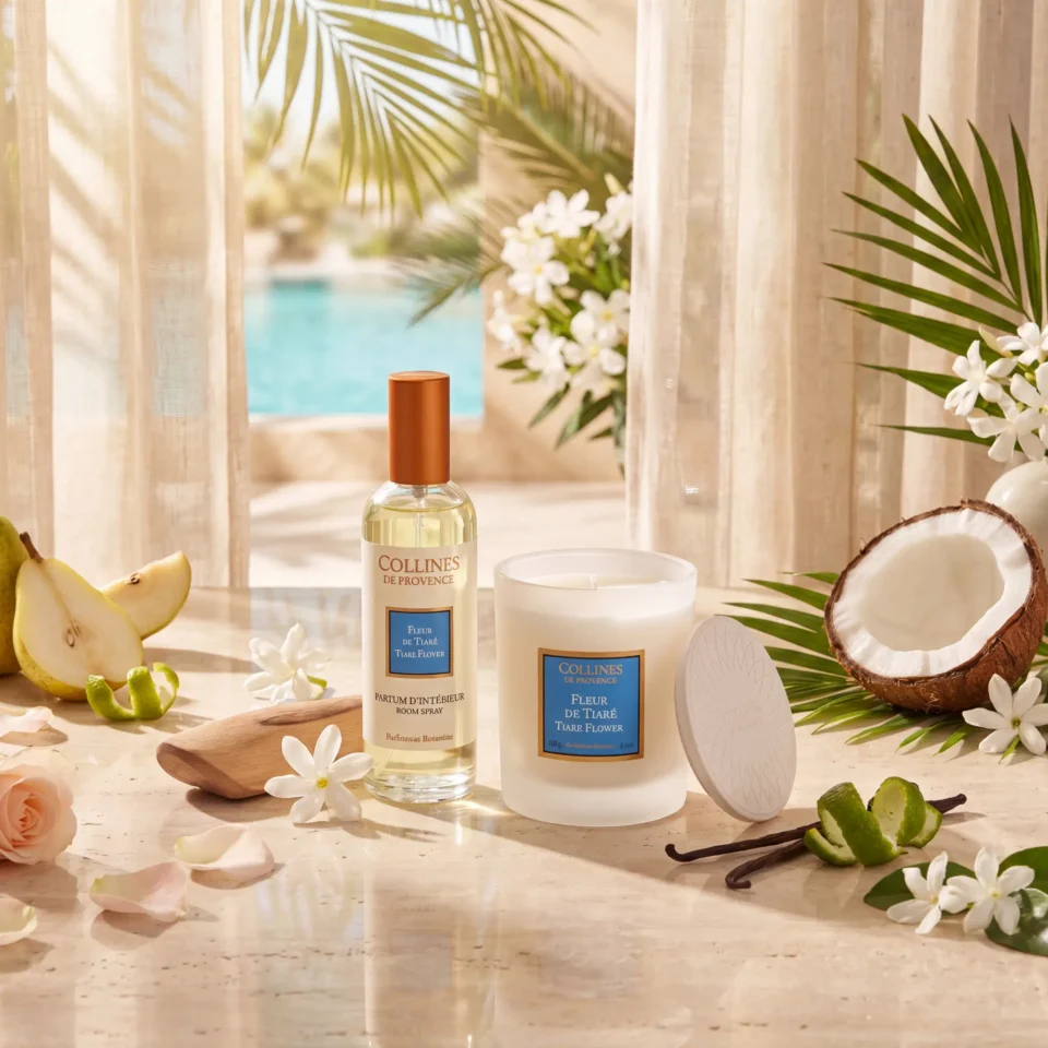 Tiaré Flower Exotic Escape Ritual – Луксозен ароматен сет със свещ и спрей за дома | –50% – снимка 2