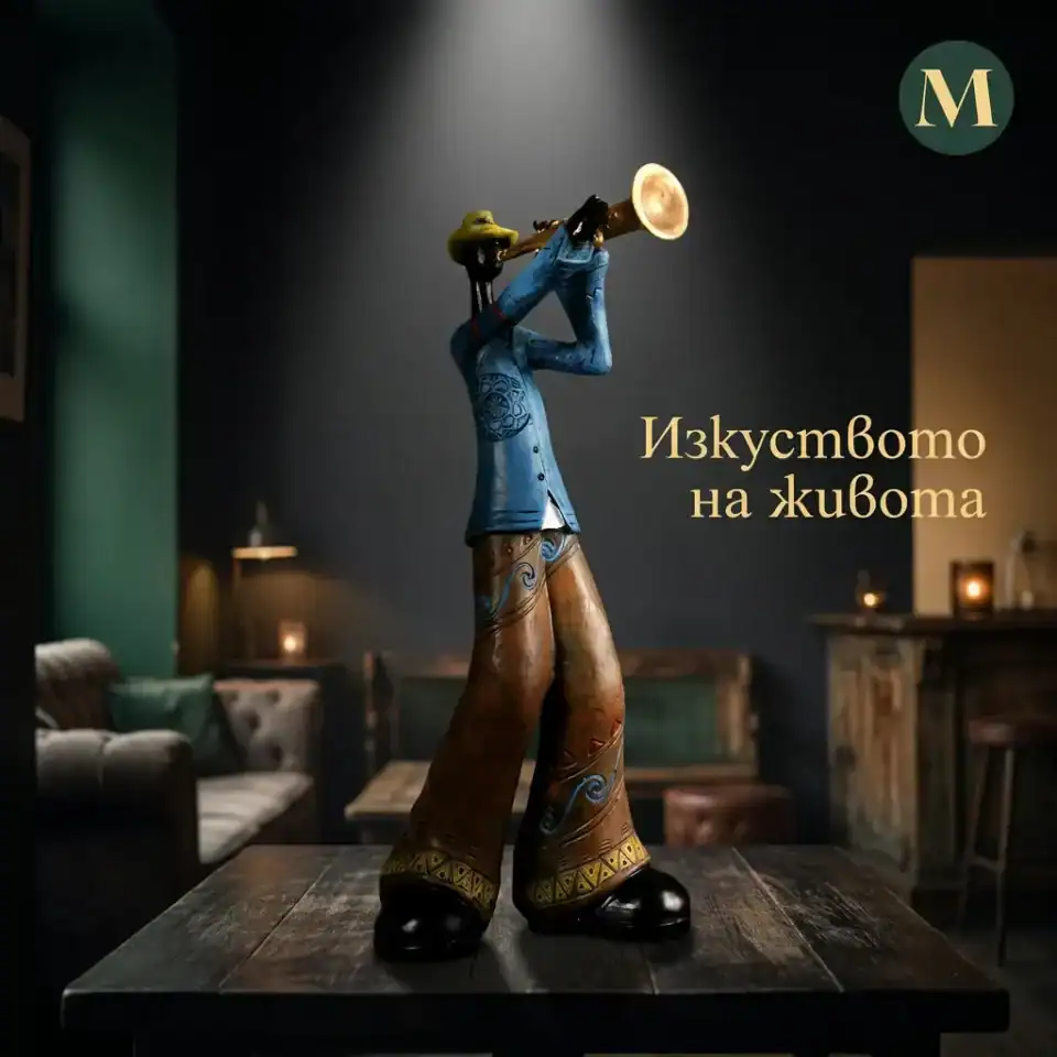 Декоративна фигурка Trumpet Solo | Тромпетист – снимка 2
