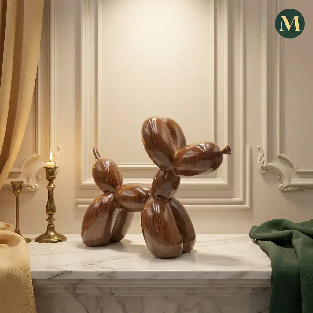 Balloon Dog Wood Art