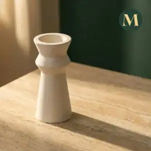 Керамичен свещник Sculptural Sand | 16см