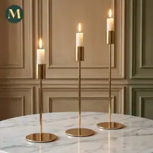 Луксозен Комплект Свещници French Gold Glow Set