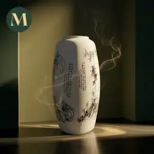 Абстрактна Китайска Керамична Ваза „Imperial Zen“