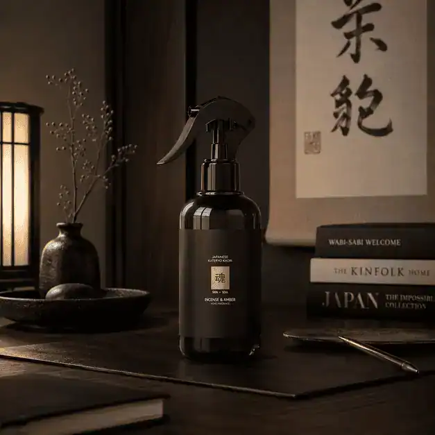 Парфюмен Спрей за Дом и Текстил | „Apothecary Japanese Meditation Spray“ (Дзен Ритуал: Натурална Минералност, Цитруси, Кардамон & Сандалово Дърво)