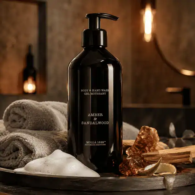 Луксозен Течен Сапун за Тяло и Ръце Amber & Sandalwood | 500ml – снимка 4