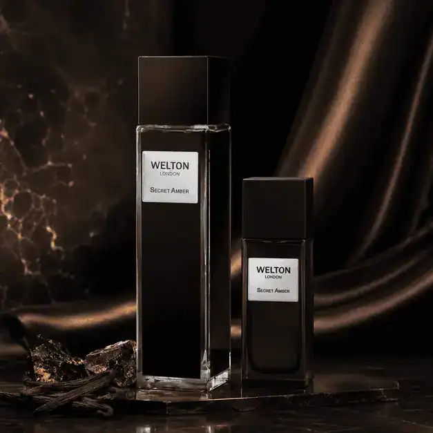 Нишов Парфюм WELTON LONDON – Secret Amber Eau de Parfum (Мароканска роза, Жасмин, Кехлибар и Сандалово дърво) – снимка 2
