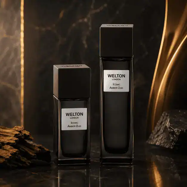 Нишов Парфюм WELTON LONDON – Iconic Amber Oud Eau de Parfum (Уд, Меден Кехлибар, Шафран и Черен Мускус) – снимка 2