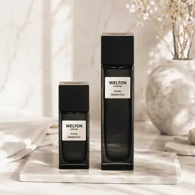 Нишов Парфюм WELTON LONDON „Iconic Amber Oud“ Eau de Parfum (Уд, Меден Кехлибар, Шафран и Черен Мускус)