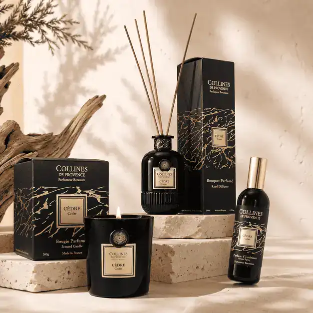 Cèdre Majestic Ritual – Свещ, дифузер и спрей | Collines de Provence | –40% – снимка 2