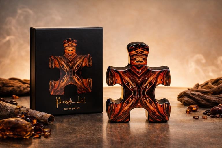 Артистичен Нишов Парфюм PUZZLE “LAL” (Балсамово-пикантен ❖ Топъл Амбров) – снимка 2