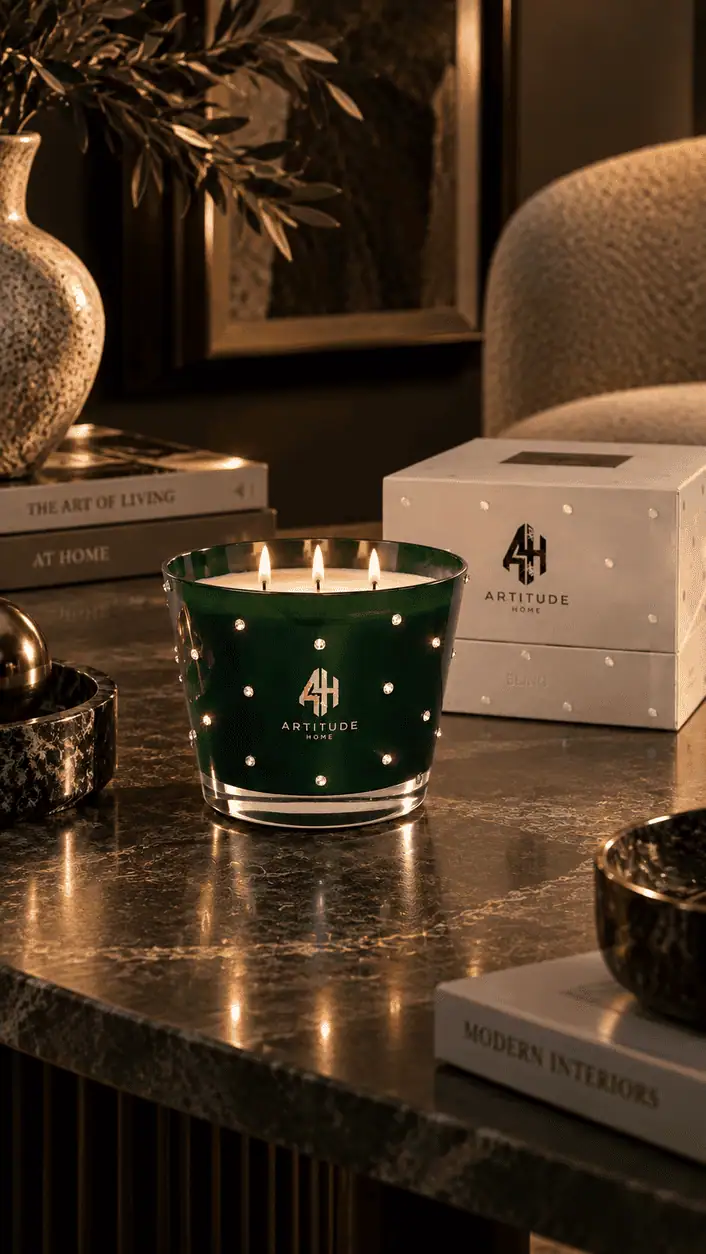 Коледна Ароматна Свещ „Bling Royale Emerald“ by Artitude Home