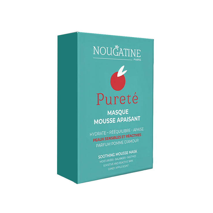 Pureté Masque Mousse Apaisant Успокояваща маска за лице 4 сашета по 1,5 г | Nougatine Paris