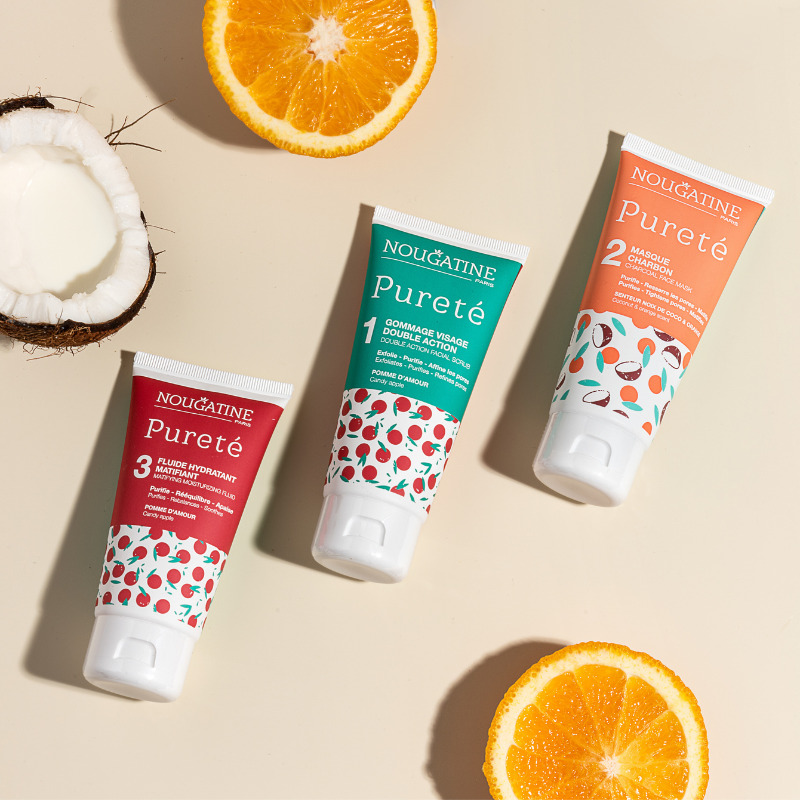 Pureté Gommage Visage Double Action Двойнодействащ пилинг за лице Nougatine Paris