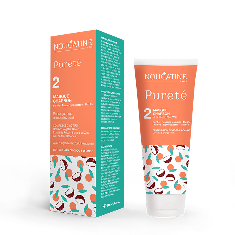 Pureté Masque Charbon Пречистваща маска с въглен 40мл | Nougatine Paris