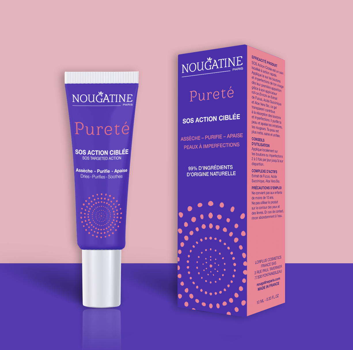Pureté SOS Action Ciblée Локална грижа за пъпки и несъвършенства 10 ml | Nougatine Paris Nougatine Paris
