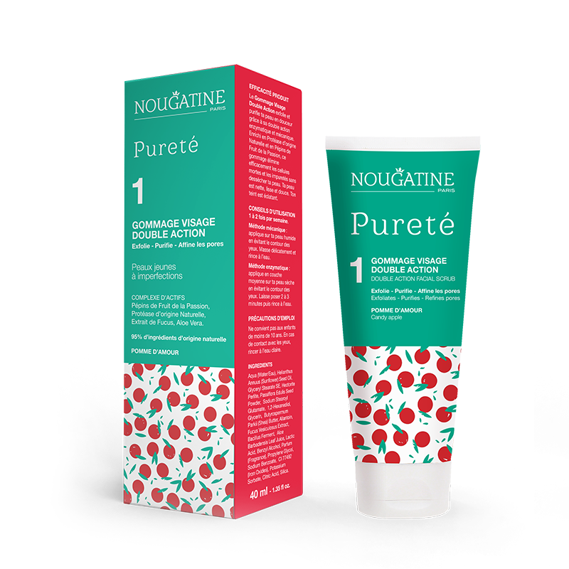 Pureté Gommage Visage Double Action Двойнодействащ пилинг за лице 40мл | Nougatine Paris
