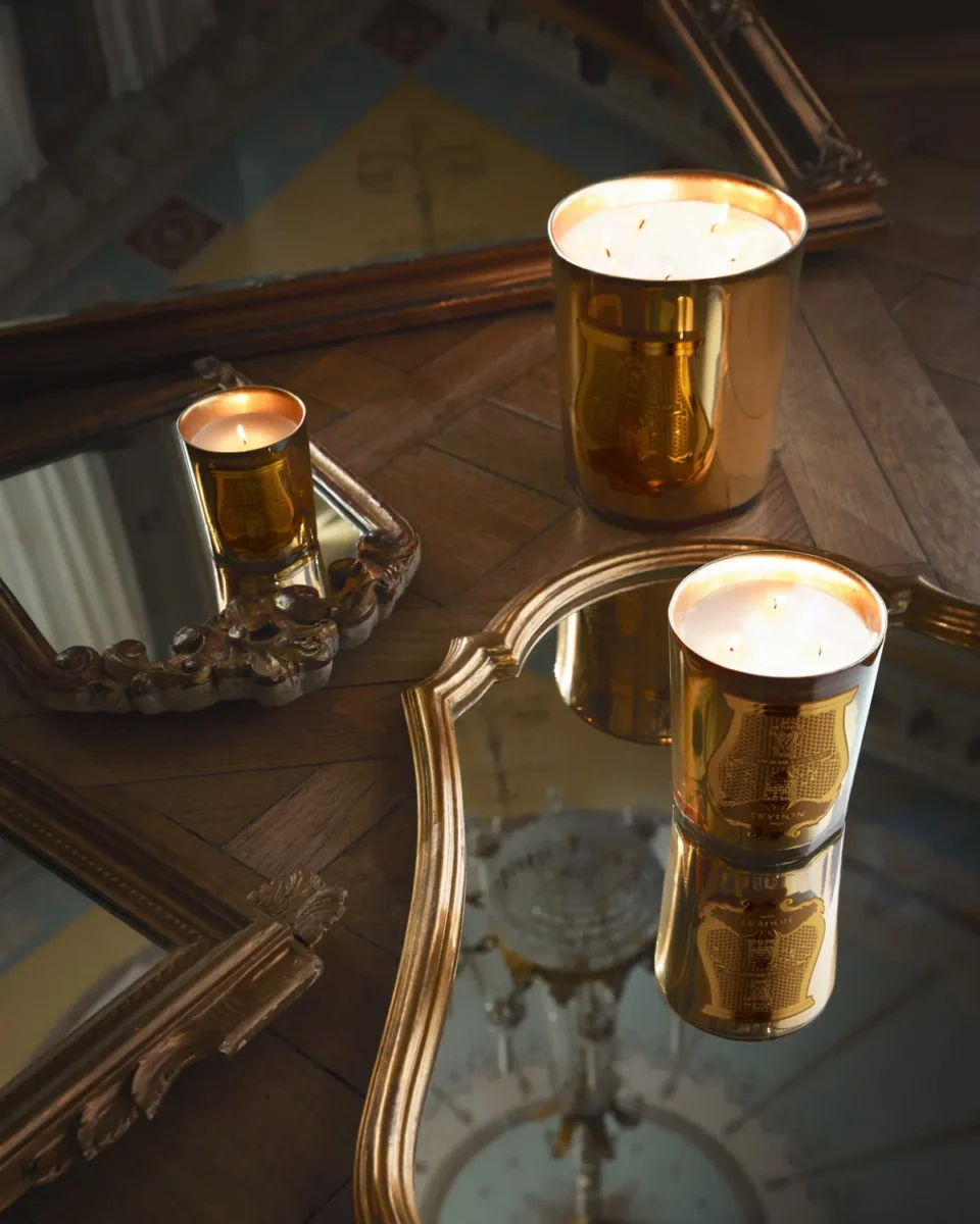 Trudon Galerie des Flammes, златни свещи La Nuit des Glaces